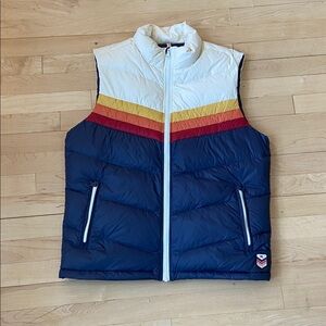 NWOT Marine Layer Archive Boreal Puffer Vest Men’s Medium multi color .